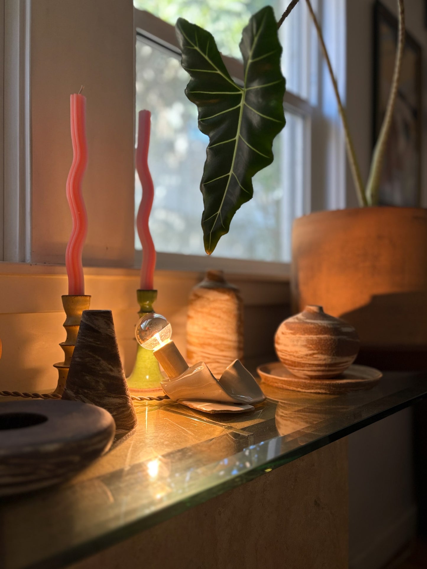 Small Flop Lamp in Putty