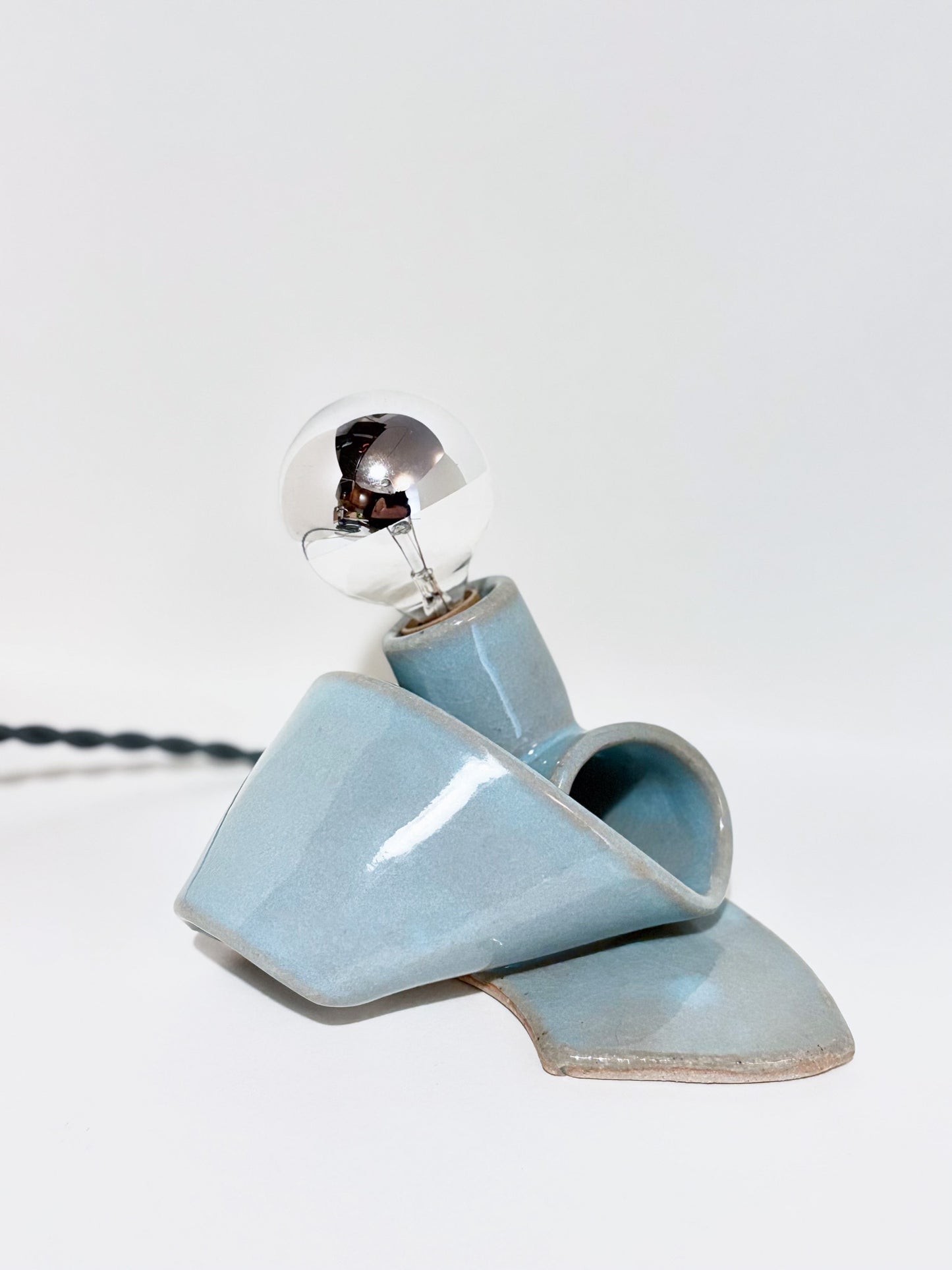 Small Flop Lamp in Baby Blue