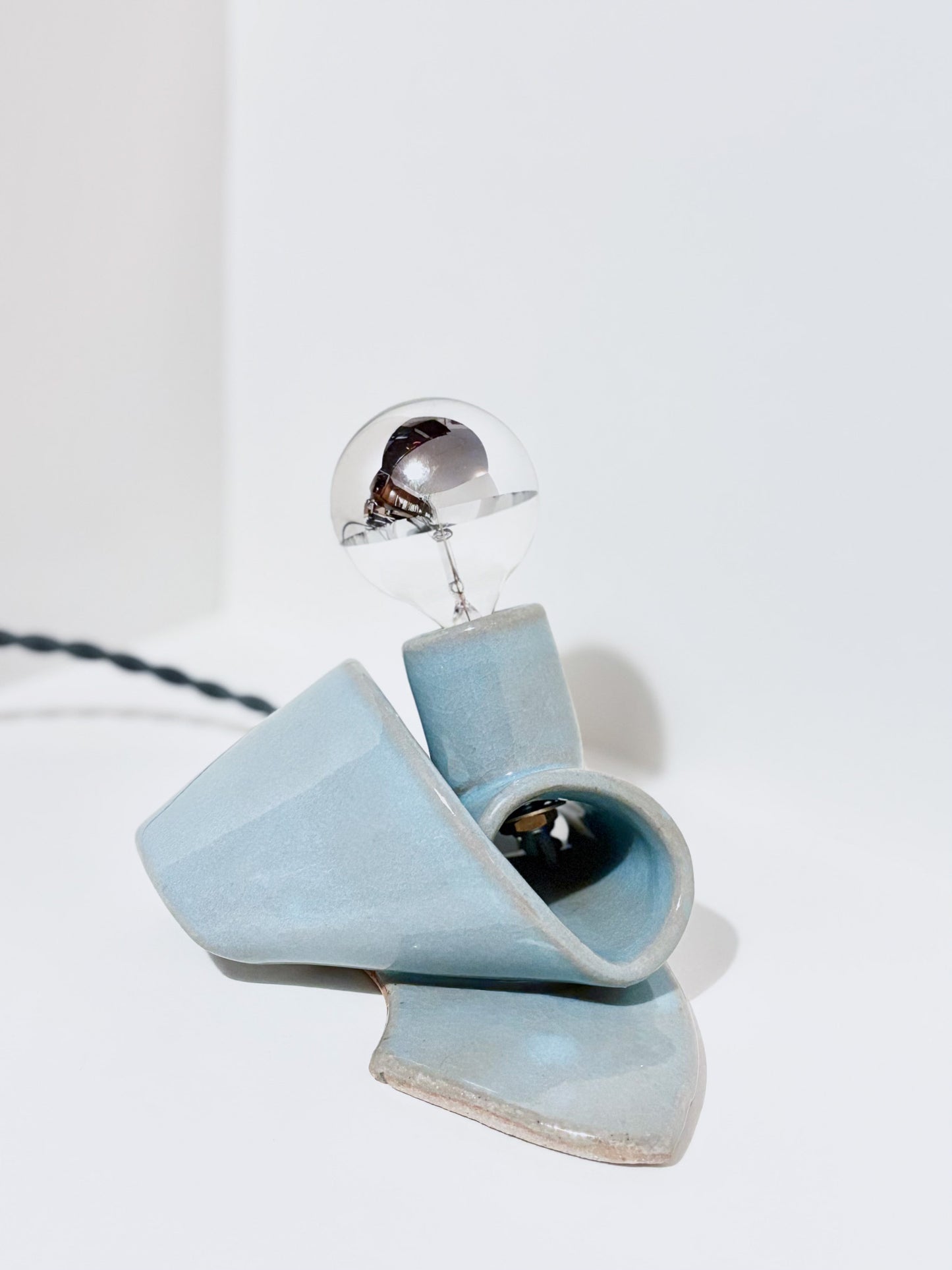 Small Flop Lamp in Baby Blue