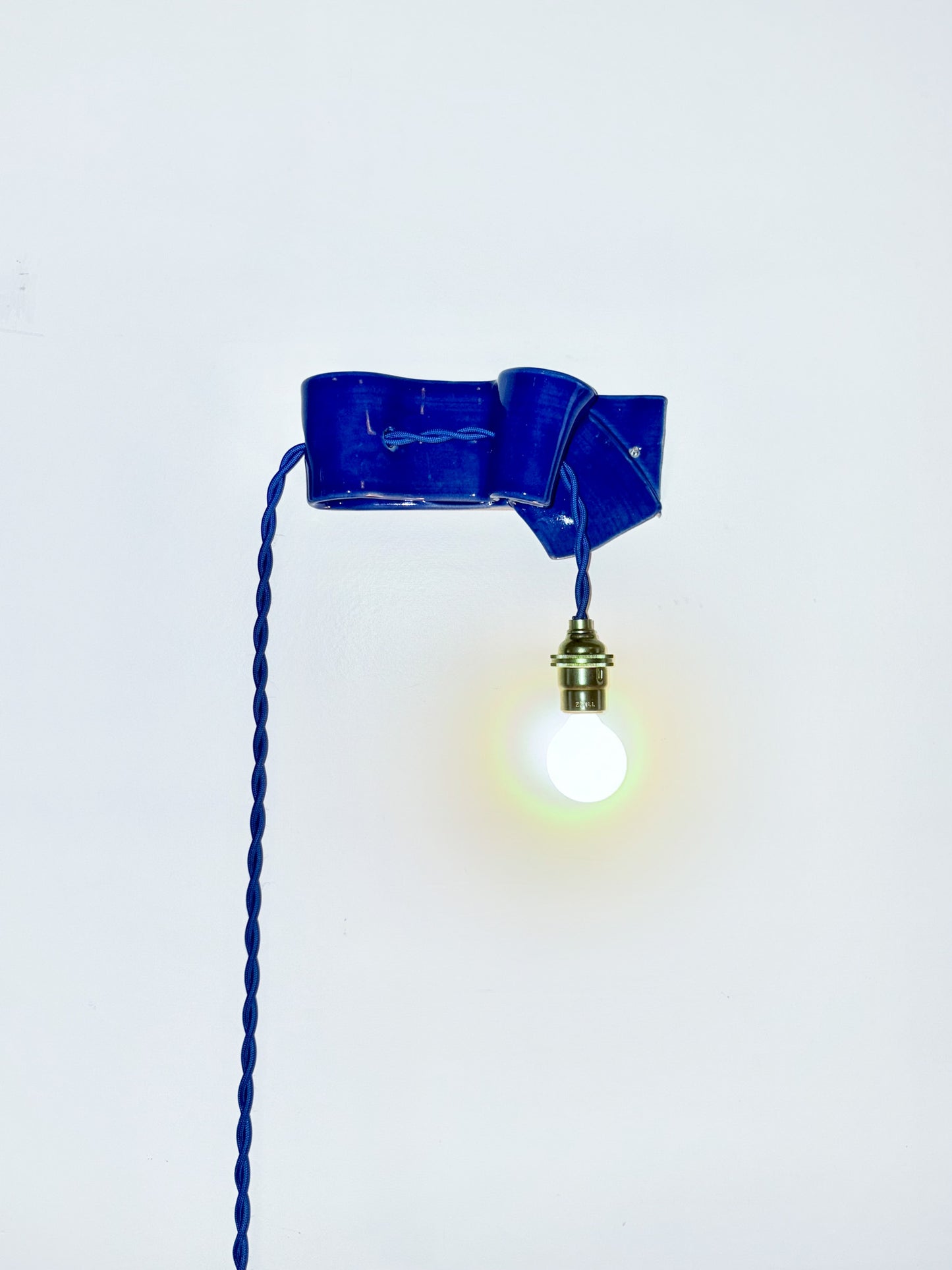 Flop Sconce in Cobalt Blue