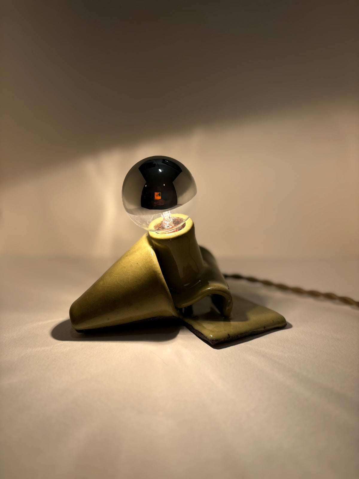 Small Flop Lamp in Bringle Yellow