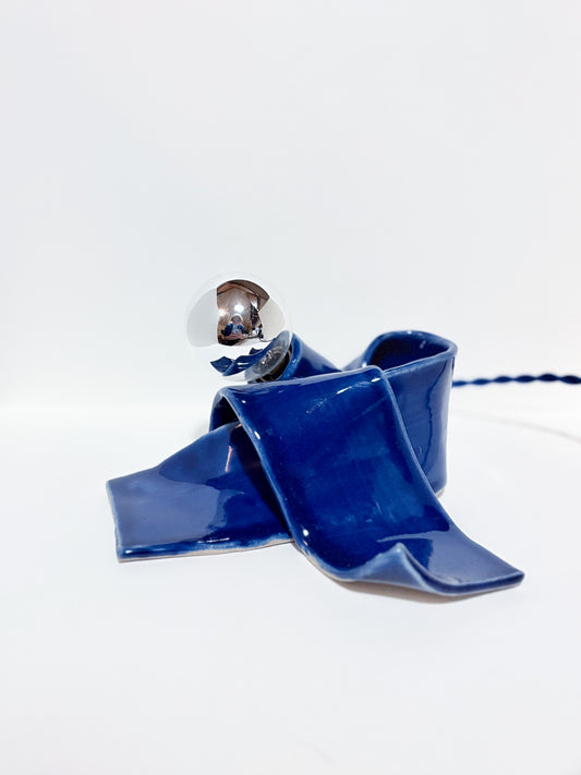 Flop Lamp in Cobalt Blue