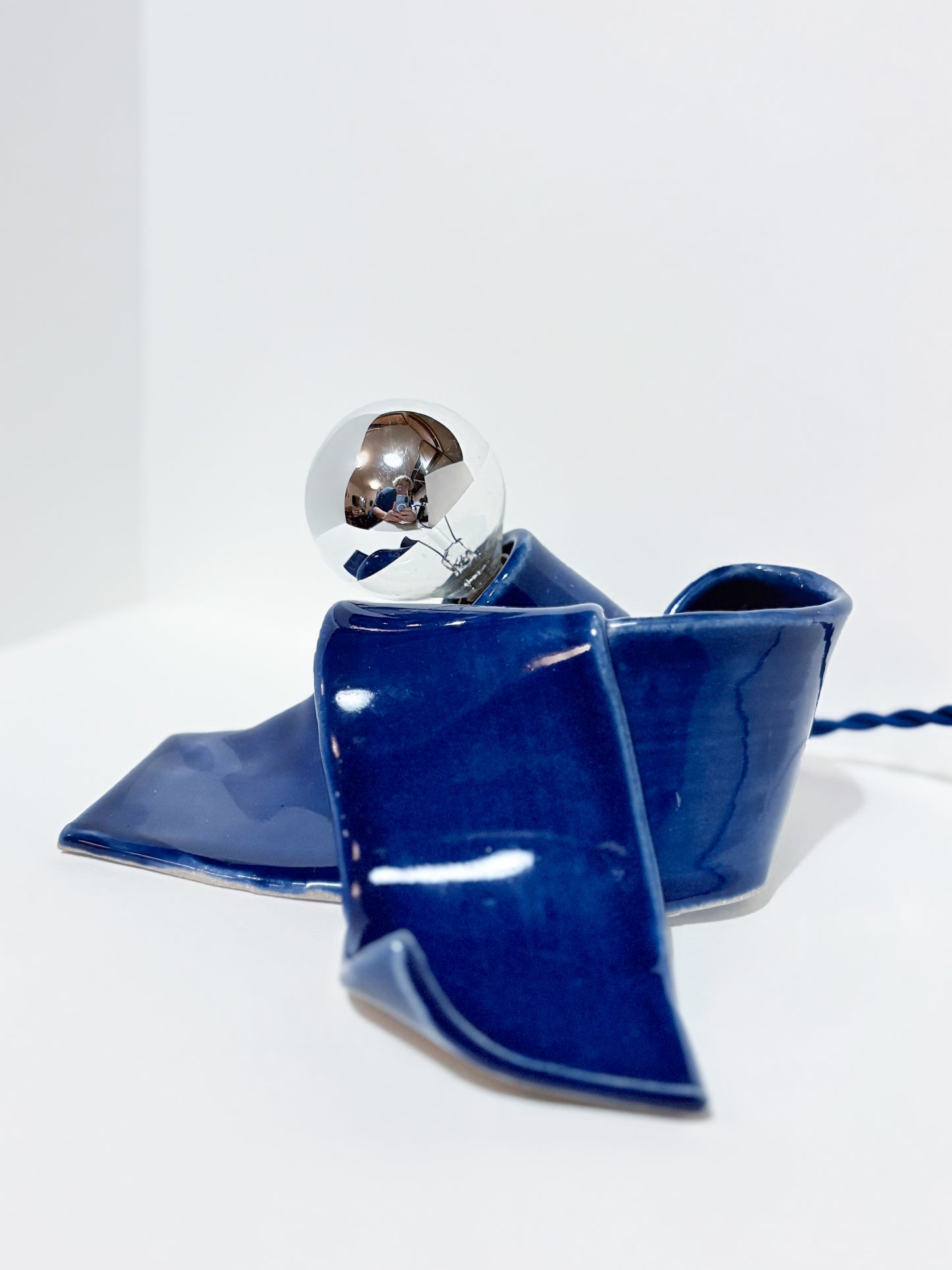 Flop Lamp in Cobalt Blue