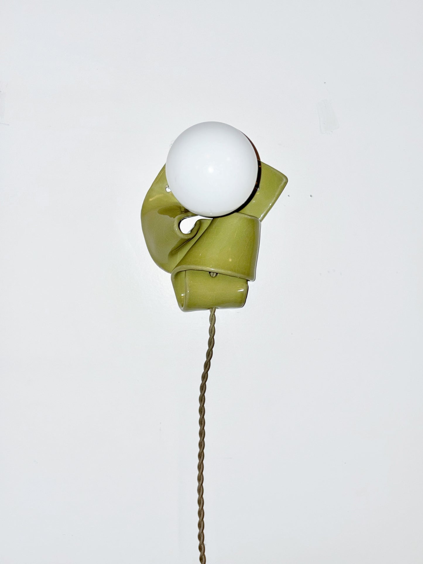 Large Flop Sconce in Bringle Yellow