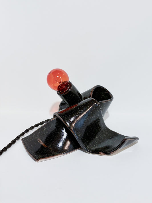 Flop Lamp in Speckled Black