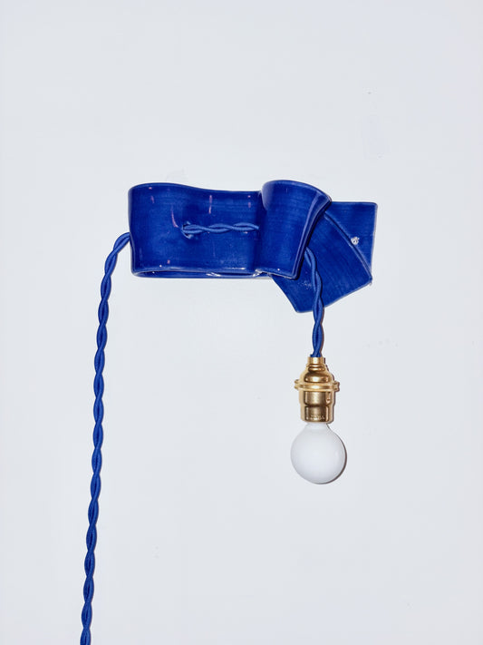 Flop Sconce in Cobalt Blue