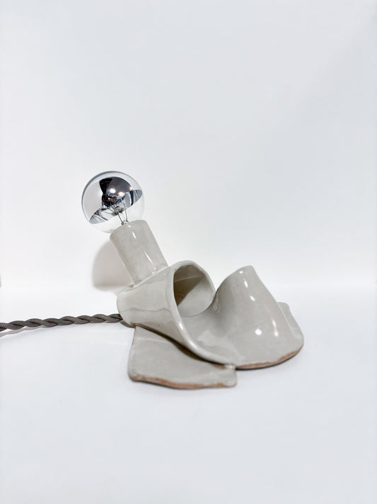 Small Flop Lamp in Putty